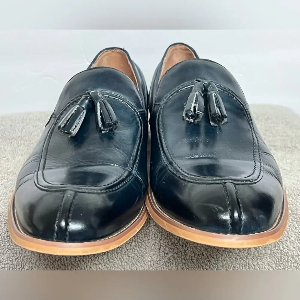 STACY ADAMS Men's Donovan Tassel Slip-on Loafer Oxford Size 11.5 M Color Black